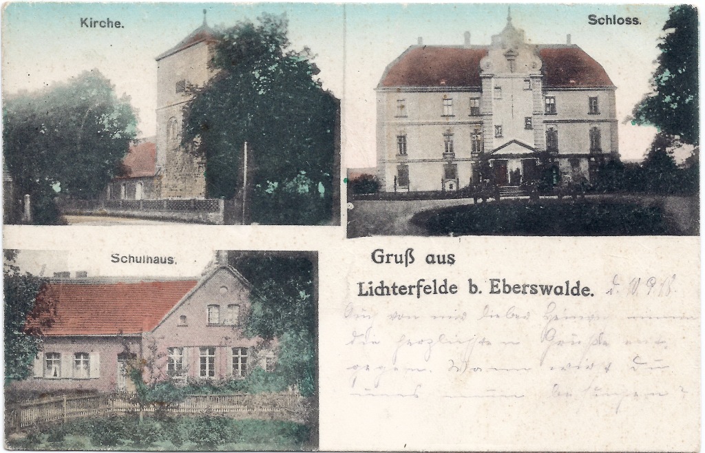 Dieses Bild hat ein leeres alt-Attribut; sein Dateiname ist lichterfelde1918schloss-mit-vorgarten-schulhaus-kirche_scan2.jpg.